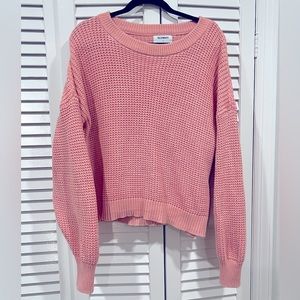 Old Navy Chunky Sweater Light Pink Size Large